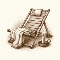 Rest wrapped in linen after the beer bath